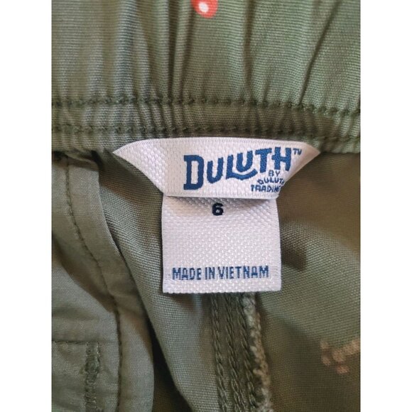 Duluth Trading Mushroom Alll Over Print Shorts Built In Belt Outdoor Boho Camp 6 - Picture 12 of 16